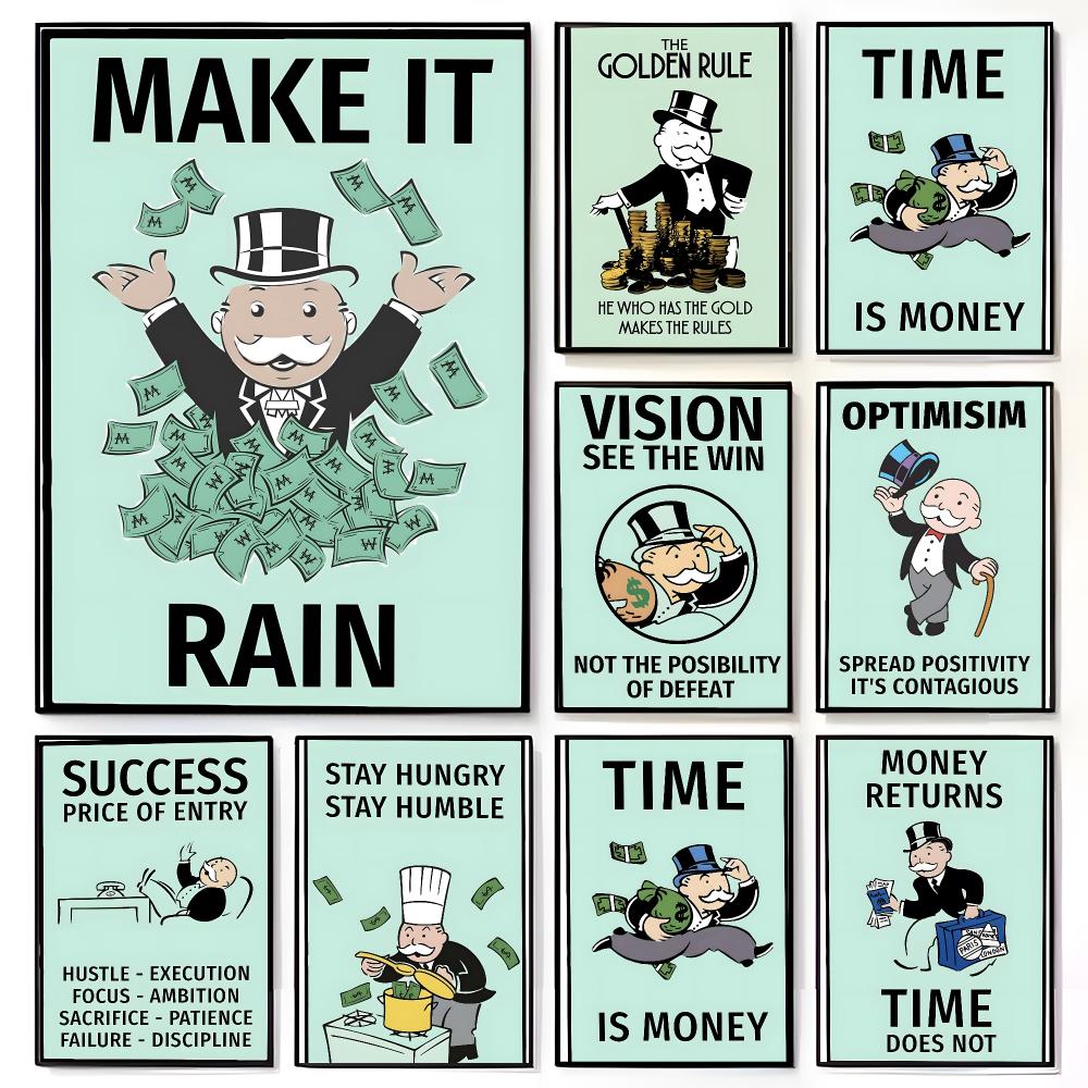Board Game Monopoly - ملصق لعبة المونوبولي الكلاسيكية، لوحة جدارية