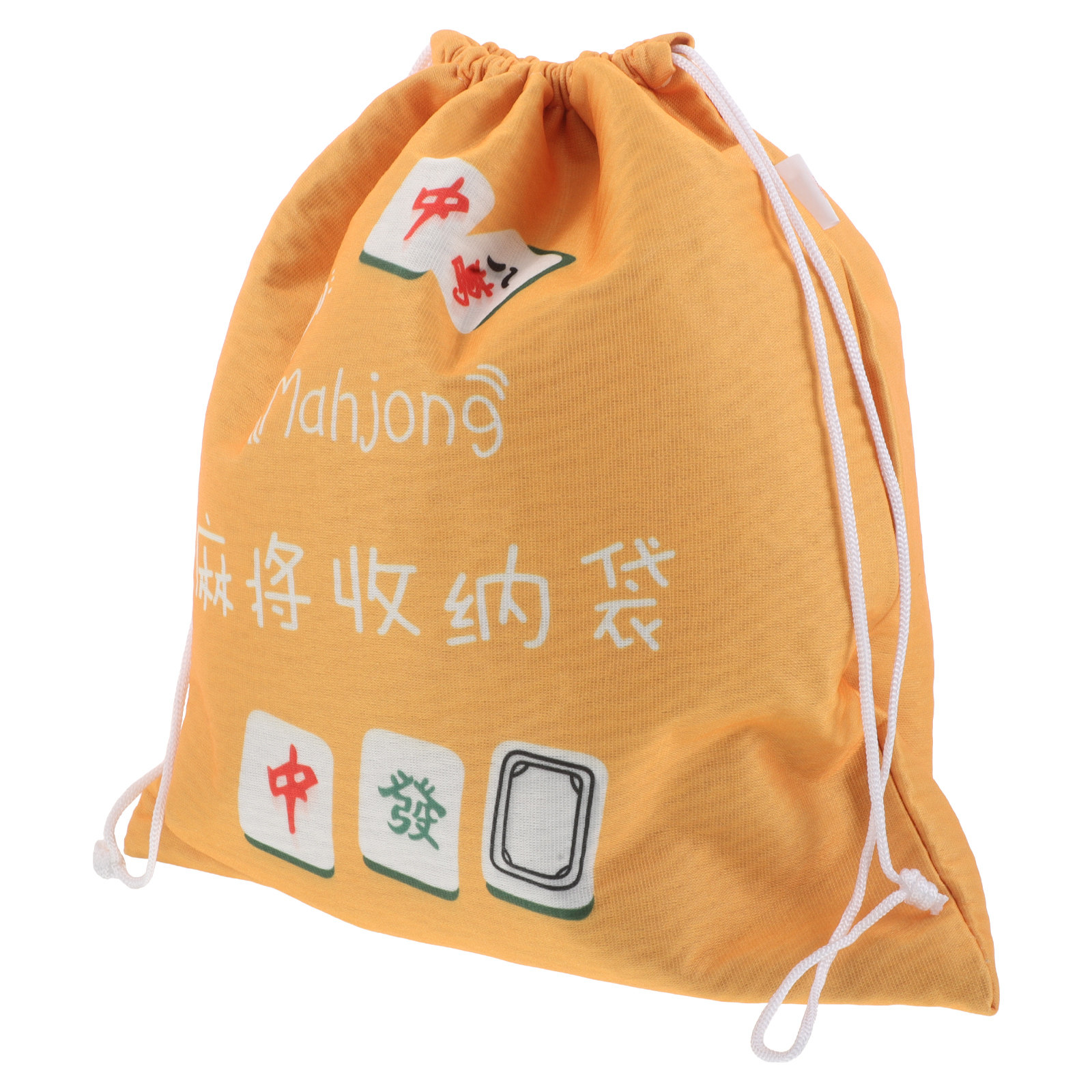 Tile Bag Drawstring - حقيبة أهجونغ برباط، حامل بلاطات ماهجونغ،