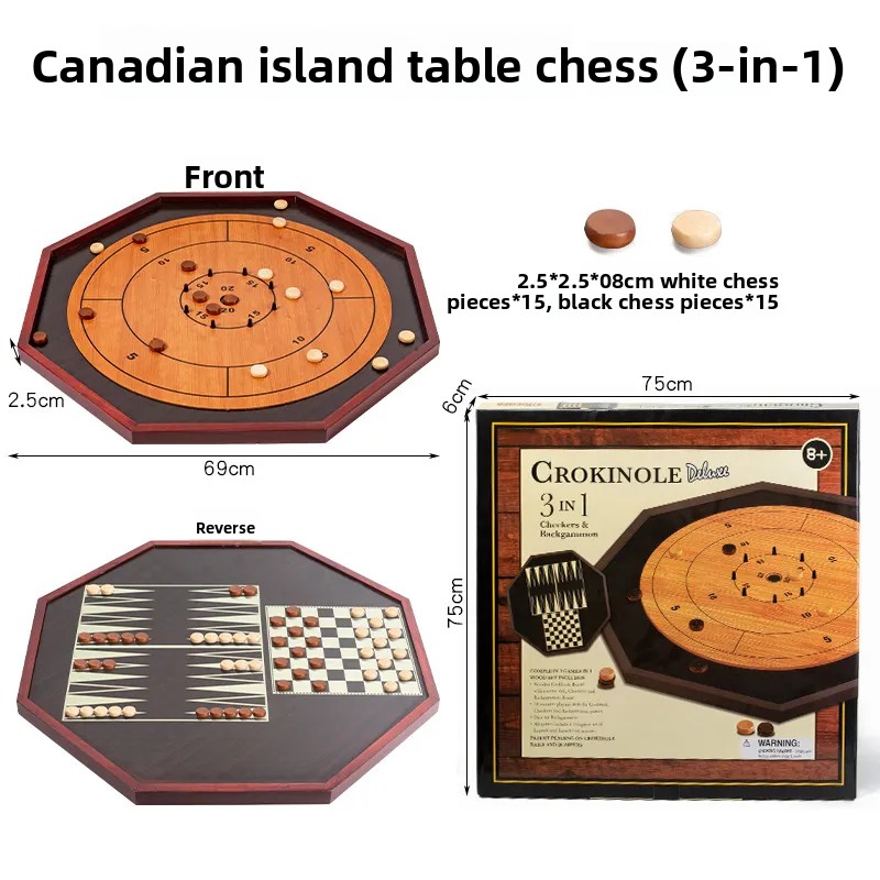 Board Game Vantage - لوح كروكينول من الخشب الصلب -