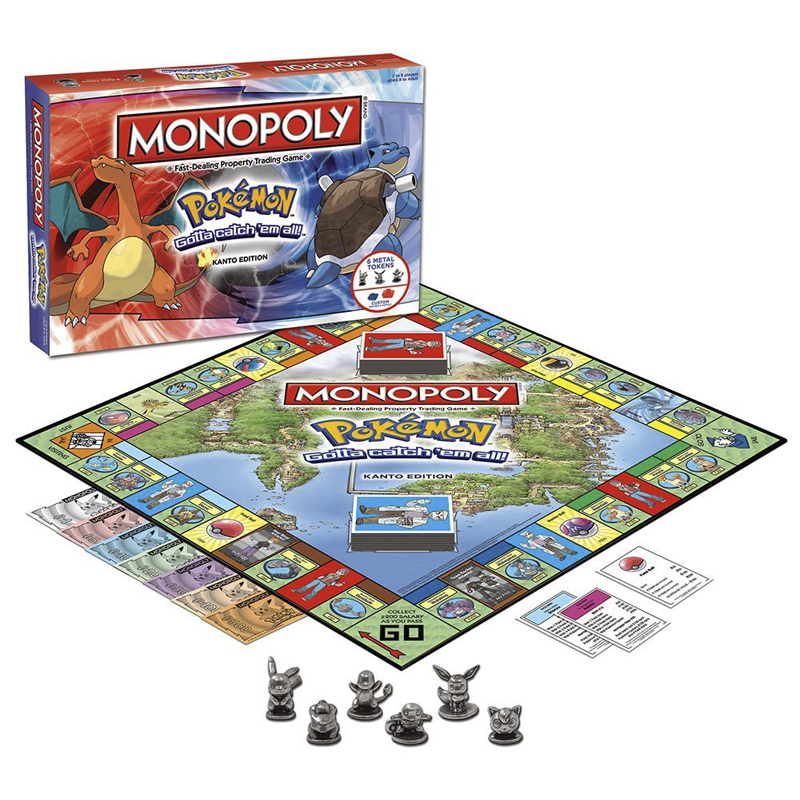 Board Game Monopoly - MONOPOLY بوكيمون مجلس أرواق لعب Pikachus