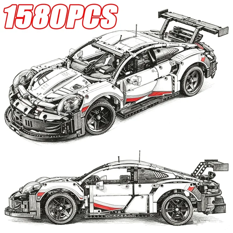 مجموعة مكعبات بناء سيارة سباق  - مراجعة Lego Set Technic وسعره