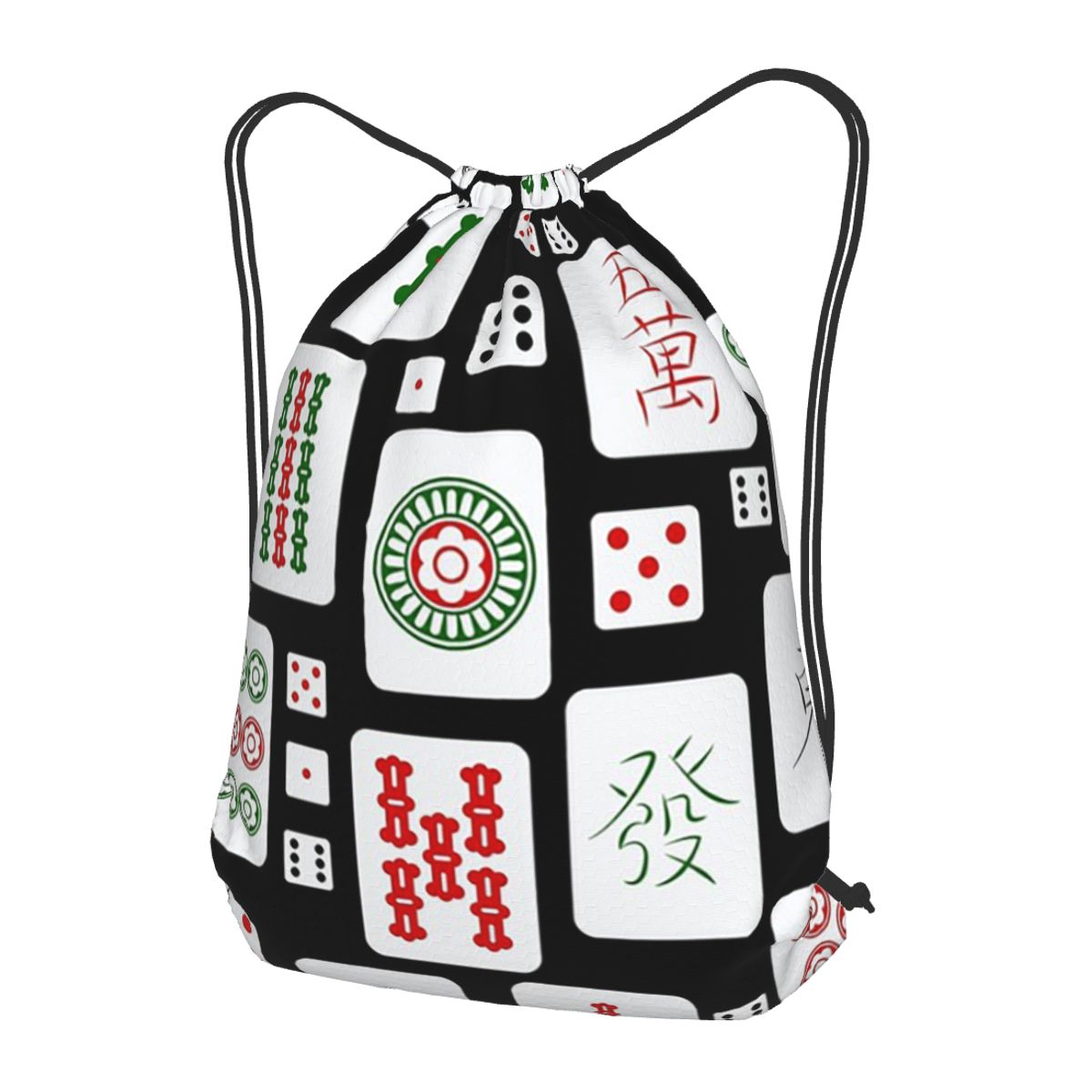 حقائب ظهر بتصميم قطع الماهجونغ - مراجعة Tile Bag Drawstring وسعره