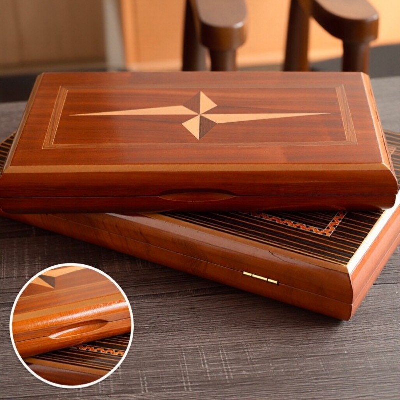 طاولة طاولة نرد خشبية صلبة فاخ - مراجعة Board Game Vantage وسعره